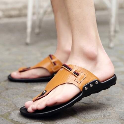 Mens Summer Flip Flops Sandals Men Beach Sandal Shoes For 2020 Flip Flops Man Sandalias Hombre Verano Sandale Homme Ete