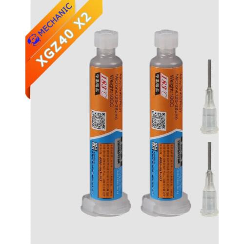 Solder Paste Z40 MECHANIC XGZ40 35G Melting Point 183℃ Flux IPX3 25-45um For SMT BGA CPU Chip Ball Planting etc