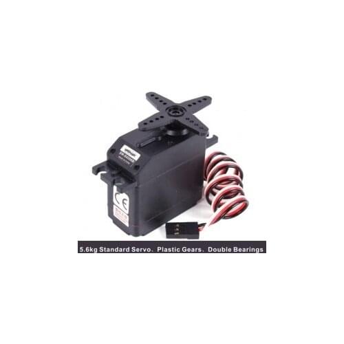 Spring RC Analog Servo SM-S4306B 5.6kg/45g W/ Double Bearings and Metal Gear for Futaba 25T servo arm