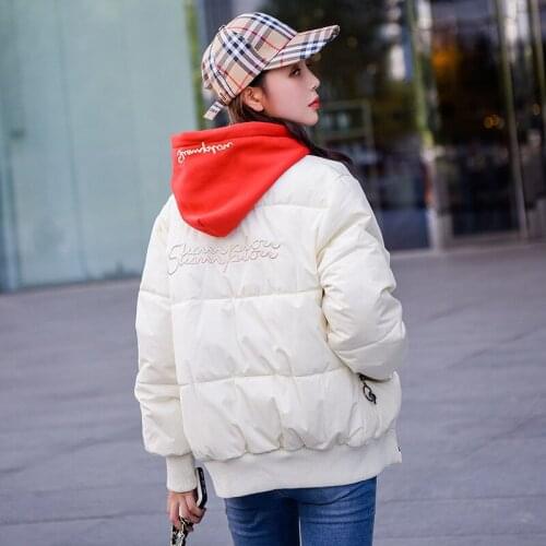 2019 Direct Selling Back Season Woman Korean Student Easy Bf Original Su All-match Fund Cotton-padded Clothes Loose Coat Jacket