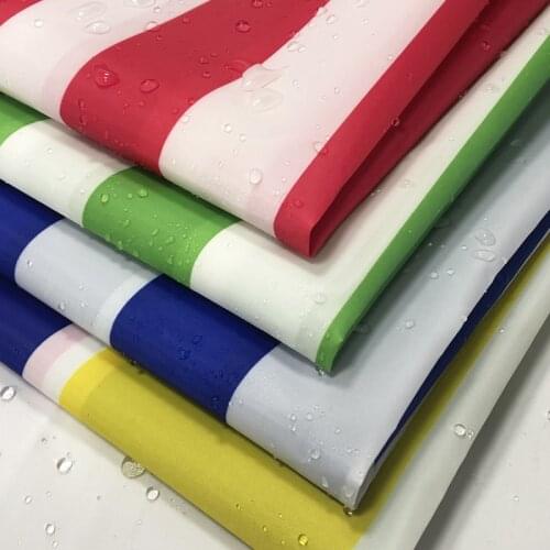 Size 1*1.5m Striped Printed Handbag Waterproof Fabric 210D Oxford Poyester Repellent Outdoor Fabric Coated Fabric 1Meter 60"W