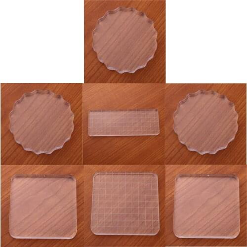 Many Style Stamp Blocks Acrylic Clear Stamping Blocks Stamping Tools for Scrapbooking Crafts Making