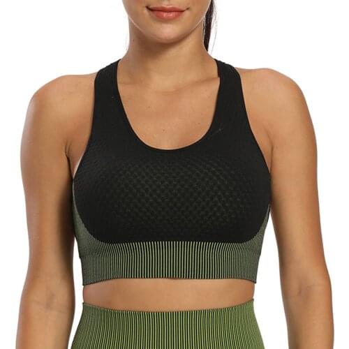 Sports Top Womens Yoga Vest Shockproof Quick Dry Beauty Back Bras Fitness Underwear Tennis Female Body Building Bralette Breath