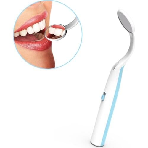 1 PC LED Oral Endoscope Dental Teeth Checking Mirror With LED Light 23mm Bright Mouth Mirror Illuminated Tooth Care Accessories