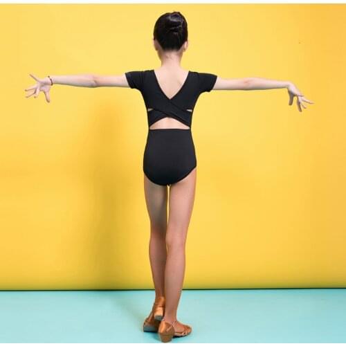 Latin Dance Tops For Kids Short Sleeve Practice Clothes Rumba Dance Jumpsuit Professional Samba Salsa Tango Dance Blouse VO869