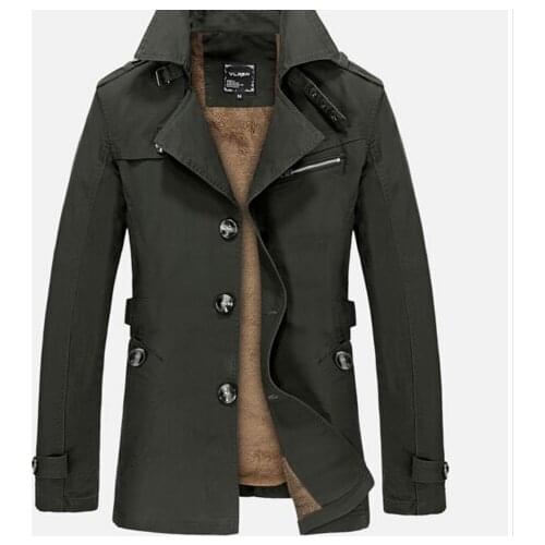 Spring Washed Jackets Men Business Casual Cotton Turn-Down Collar Man Windbreaker Solid Casual Windcheater Male Coat