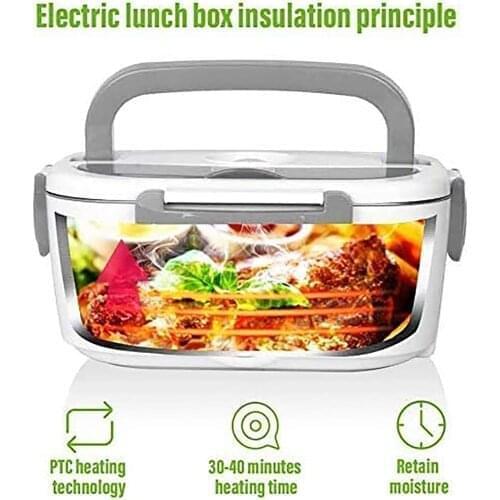 110/220v 12/24v Stainless Steel Electric Heating Lunch Box Car Office School Food Warmer Container Heater Bento Box Set#db4