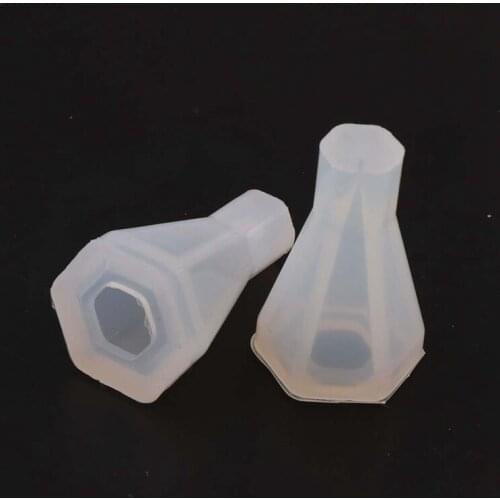 200 Pcs DIY Diamond Cone Mold Resin Casting Mould for Making Jewelry Pendant Craft