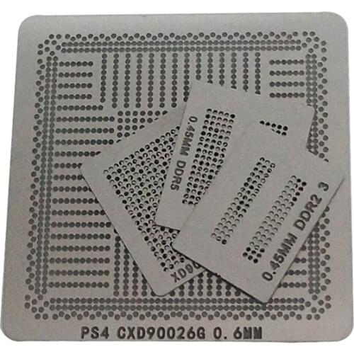 4pcs PS4 direct heat BGA stencils bga reballing stencils for BGA rework machine work