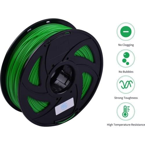 Aibecy 3D Printer PETG Filament 1.75mm 1kg/2.2lbs Spool Filament Vacuum Sealed for Most FDM 3D Printer, 8 Colors for Option