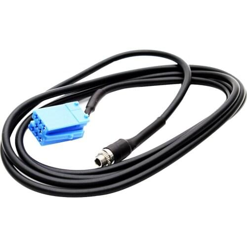 Car Mini ISO 8Pins Aux Cable Wire Adapter For VW AUDI Blaupunkt Radio