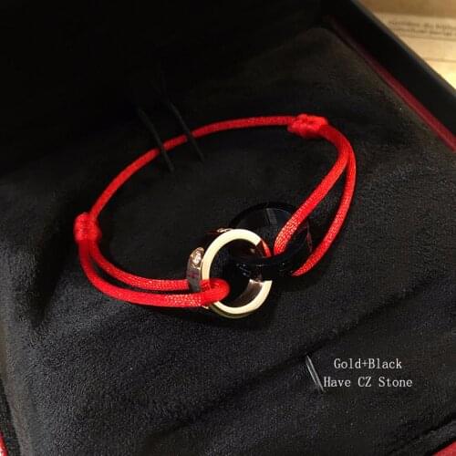 Top Quality 2 Cross Steel Circle 13 Colors Rope Bracelet Bracelets for Men Women Gift Fashion Jewelry