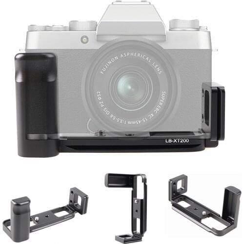 Quick Release L Plate Holder Hand Grip Tripod Bracket for Fujifilm X-T200 XT200 Camera for Benro Arca Swiss Tripod Head