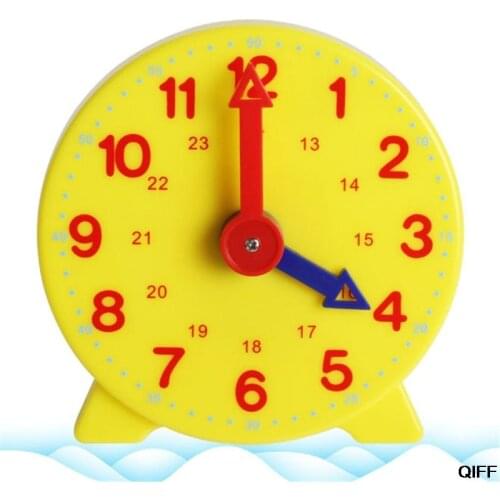 Dropshipping Montessori Student Learning Clock Time Teacher Gear Clock 4 Inch 12/24 Hour