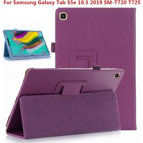Litchi Pattern PU Leather Case for Samsung Galaxy Tab S5E 10.5 Tablet Cover for 2019 Release 10.5 Inch Tab S5E Folio Coque Cases