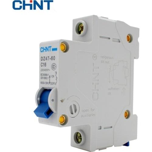 CHINT DZ47-60 C16 1P 16A Household Miniature Circuit Breaker With Over Current And Leakage Protection Air Switch
