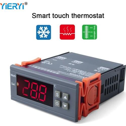 MH1210W Digital Temperature Controller with Sensor Hygrometer Thermostat Incubator 10A 220V Heating Cooling Control for Farm