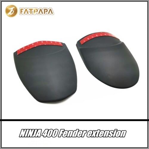 FOR KAWASAKI NINJA 400 NINJA400 Motorcycle Accessories Front Rear Fender Extender Fairing ABS Injection Molding