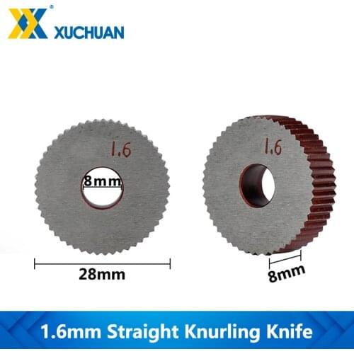 1.6mm Straight Knurling Knife Inner Hole Embossing Wheel Knurling Tool Gear Shaper Cutter Lathe Knurling Wheel
