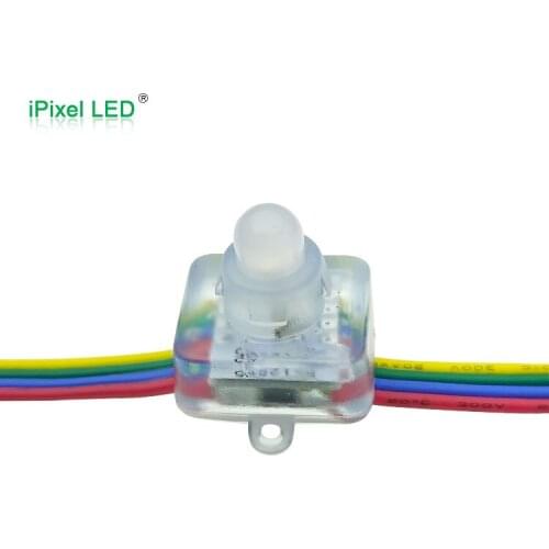 IP66 waterproof rgb led pixel module 5V square led pixel ws2811 12mm