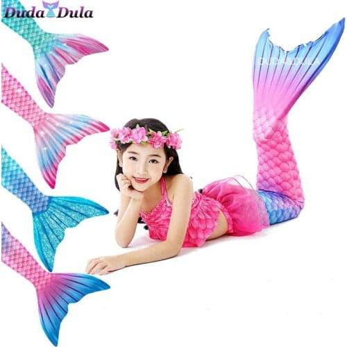 Little Girls Mermaid Tail For Swimming Cosplay Mermaid Costume Girl Cosplay Anime Childrens Dress up Clothes Swimsuit for Girls