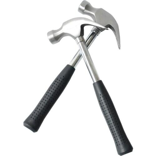 Round Head Plastic Handle High Carbon Steel Claw Hammer For Woodworking & Electronic 330g Hand Tool Nail Puller