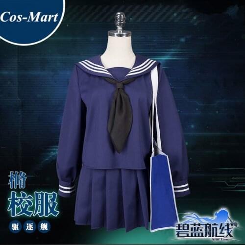 Hot Game Azur Lane IJN Hamakaze Cosplay Costume Model Top Student JK Uniform Female Role Play Clothing S-XL Limited Inventory