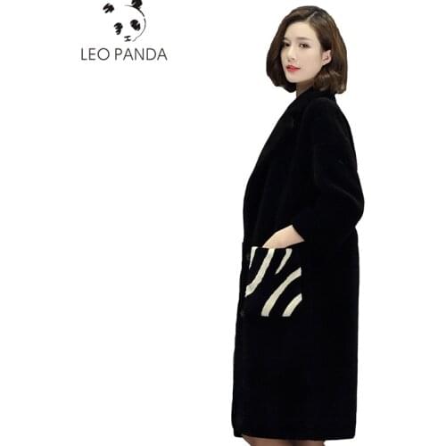 Liopfg Mouton Fur Coats