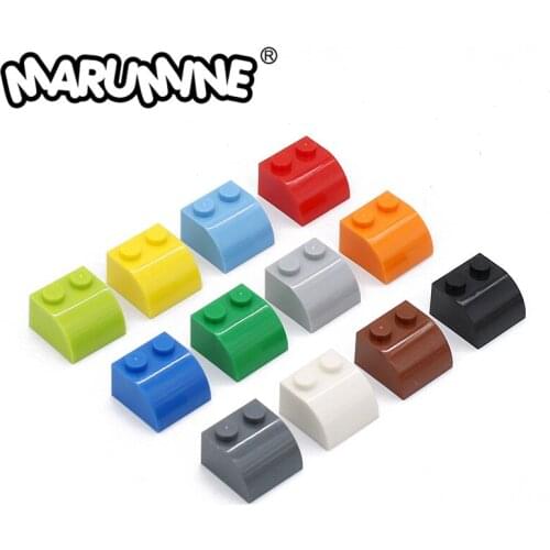 Marumine 2x2 Bricks With Arc Building Block Creator Expert City Idea Model Making Classic Educational Toys For Kids Constructor