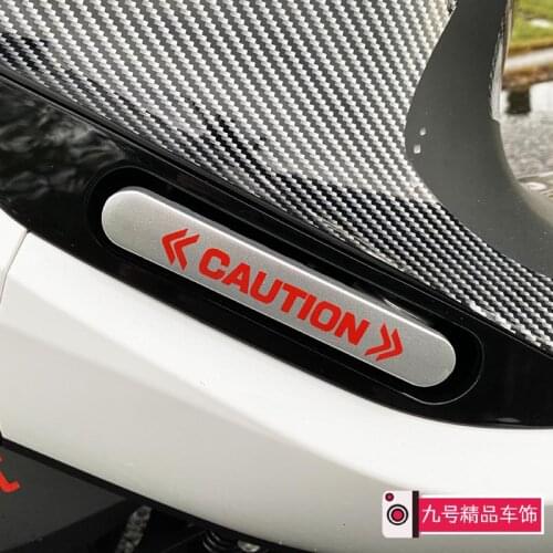 Rear Pedal Warning Sticker for Ninebot E100200p80c e Series Electric Motorcycle One Pair
