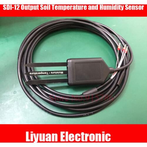 New version SDI-12 Output Soil Temperature and Humidity Sensor MT10 Replacement water content and Temperature sensors Cable 5m