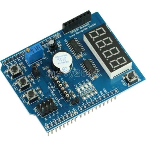 NEW Multi Function Shield LM35 4 Digit Digital LED Expansion Board Module for Arduino UNO R3 Lenardo Mega2560 with Buzzer
