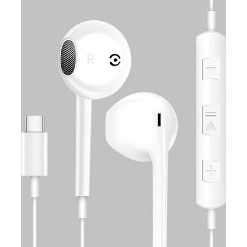 For Xiaomi Redmi huawei samsung Wired Stereo USB-C Type C Earphone With Bass Earbuds Music Sport Gaming Headset mic
