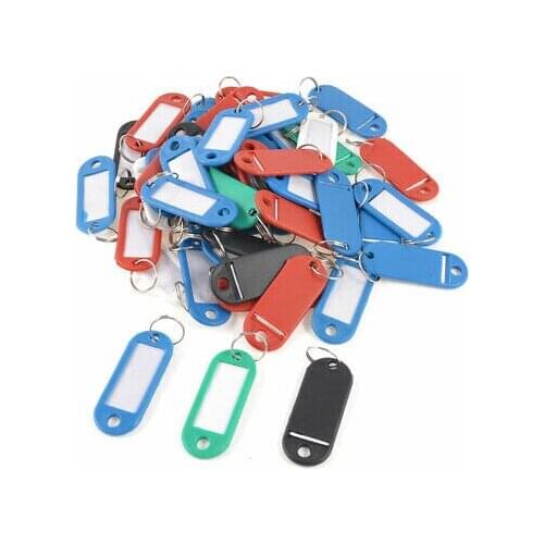 Multicolored Plastic Barber Salesman Name Tag Badge Clip Holder 50pcs