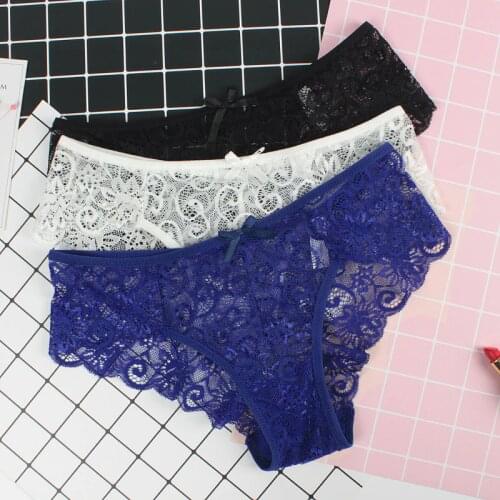 Sexy Lace Seamless Panties 1 Pieces Hot Sale Low Waist Breathable Panty Hollow Transparent Panties Brand Quality Underwear Women