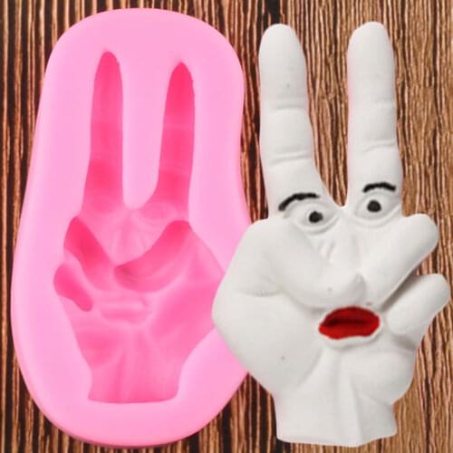 Halloween Hand Face Silicone Molds Polymer Clay Resin Soap Mold Fondant Cake Decorating Tools Chocolate Gumpaste Moulds