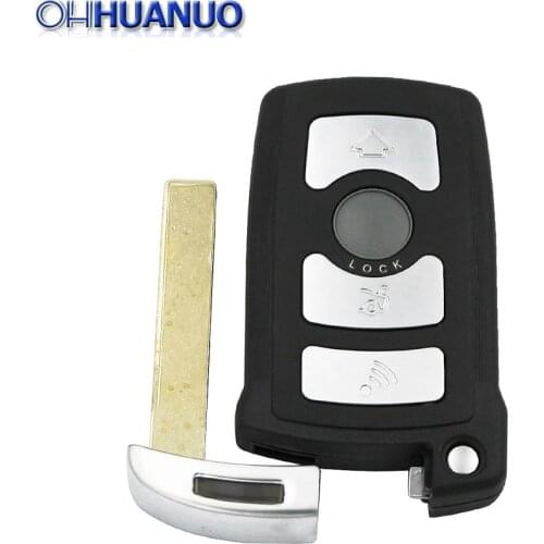 REPLACEMENT 4 BUTTON FOB CASE FOR BMW 7 SERIES E65 E66 E67 E68 KEY WITH SMALL KEY