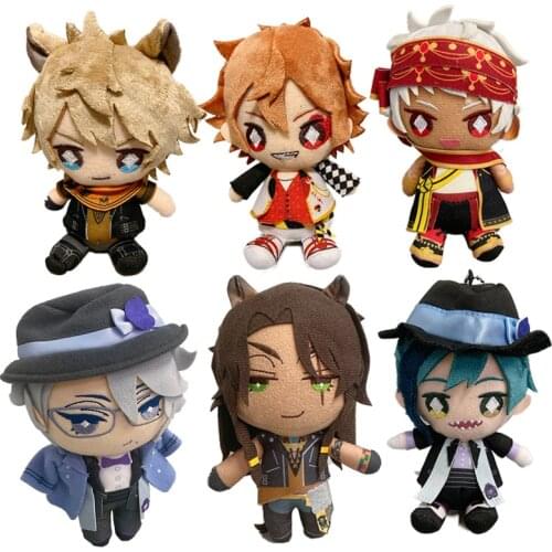 16cm Twisted Wonderland Plush Toy Sunrise JACK Leona Kingscholar Soft Stuffed Dolls for Boys Peluche Plush Keychain