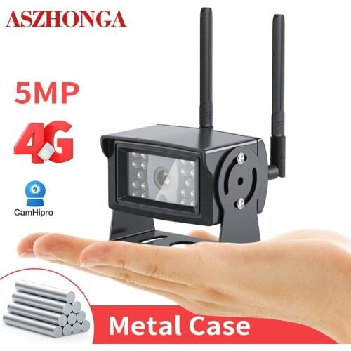 5MP3G 4G SIM Card MINI IP Camera Wireless WIFI Outdoor Metal Case CCTV HD For Car Bus Surveillance Cam CamHi IP66 Waterproof