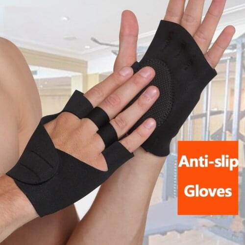 1 pair Non-Slip Gel Half-finger Gloves Women Men Outdoor Sports Fitness Bike Cycling Bicycle Riding Fingerless gym