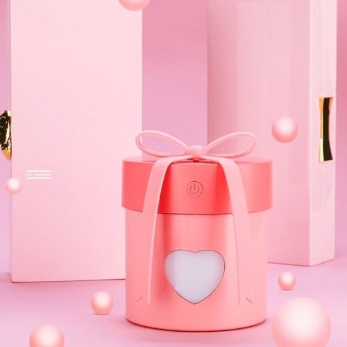 3 in 1 Gift Box Humidifier Freshener Mini Air Purifier Aromatherapy Essential Oil Diffuser LED Night Light USB Fan Fogger