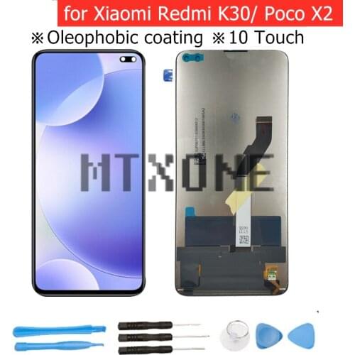 6.67" LCD for Xiaomi Redmi K30 4G 5G/ Poco X2 LCD Display Touch Screen Digitizer Assembly LCD Display TouchScreen Repair Parts