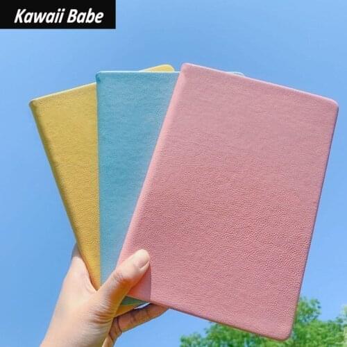 A5 Candy Color Notebook Line Grid Notebook Diary Notebook Journal Notebooks lyofes School Office Supplies Journals Stationery