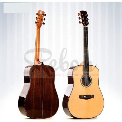 41 Inch All solid Spruce&Rosewood Acoustic Guitar