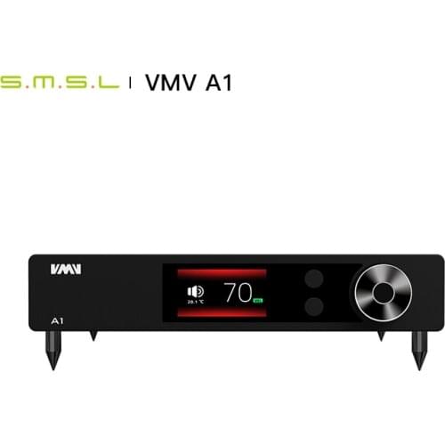 SMSL VMV A1 Audiophile Class A Amplifier RCA input speaker power amp 6.35mm Headphone Amplifier output with remote control