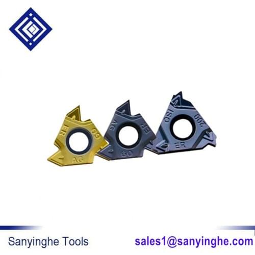 Free shiping 16ER AG55 tungsten carbide threading Inserts 55 Deg External Threading Tips Indexable Inserts for Lathe Holder SER