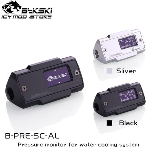 Bykski Pressure Gauge Thread G1/4' Digital Display Module Is Used for Real-time Monitoring of Water Cooling Pressure B-PRE-SC-AL