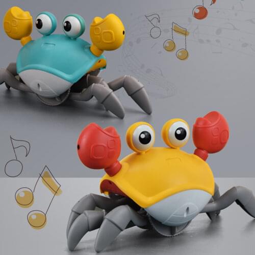 Induction Toy Educational Intelligent Induction 2 Colors Obstacle Avoidance Crawler Interactive Toy Crab Childrens Toys Gift