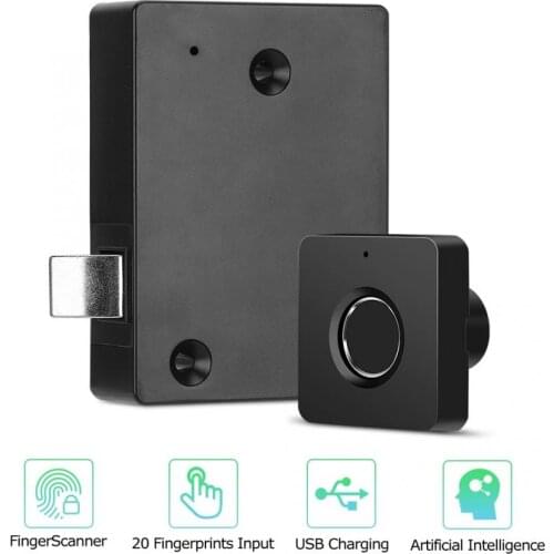 Fingerprint door lock Smart Biometric Fingerprint Lock Home Office Drawer Cabinet Wardrobe Lock Anti Theft Keyless cerradura