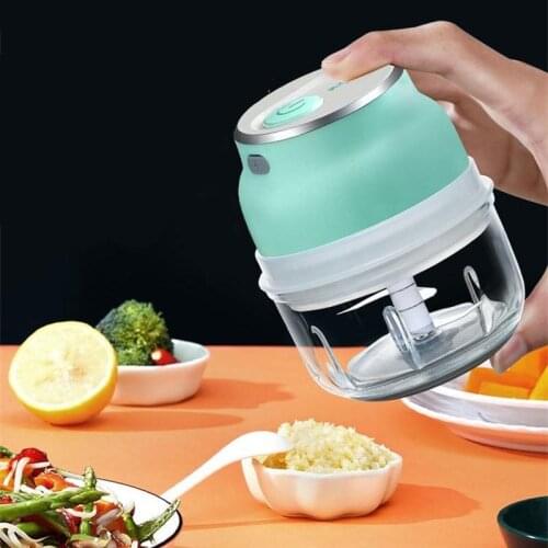 150ML Mini USB Wireless Electric Garlic Chopper Mincer Food Vegetable Chili Meat Grinder Nut Fruit Onion Masher Kitchen Tools